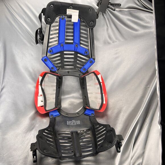 Vintage 90s HRP Flak Jak III Motocross Supercross Chest Protector Jr. Roost Neon - Picture 12 of 16